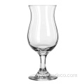 unique shape hurricane style clear cocktail glasses